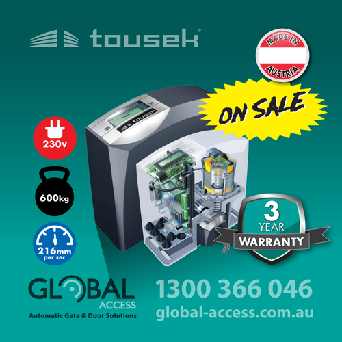 TOUSEK Pull T8 230v Electric Sliding Gate Motor