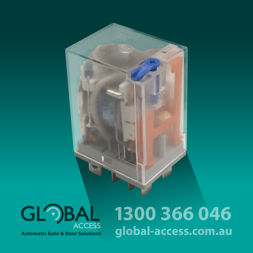 24V DC RELAY FOR DROP-BOLT ON FAAC E124 OR E145 CONTROL BOARD (BLUE)