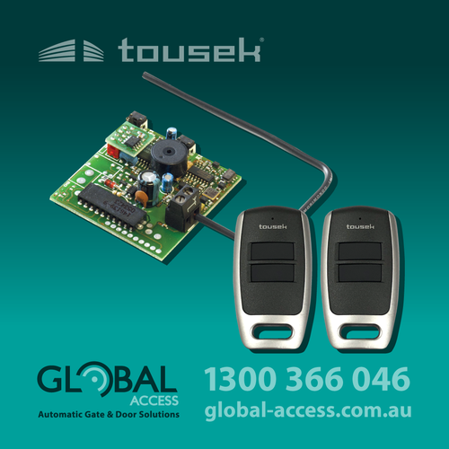 TOUSEK Radio Gear Package – Plug-in Receiver + 2 Button Hand Transmitters