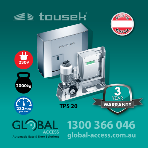 TOUSEK TPS 20 230v Electric Sliding Gate Motors