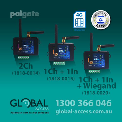 Palgate 4G GSM Controllers (Transmitter Capable) – 3 models available