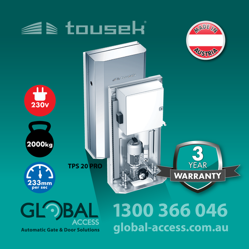 TOUSEK TPS 20 PRO 230v Electric Sliding Gate Motor