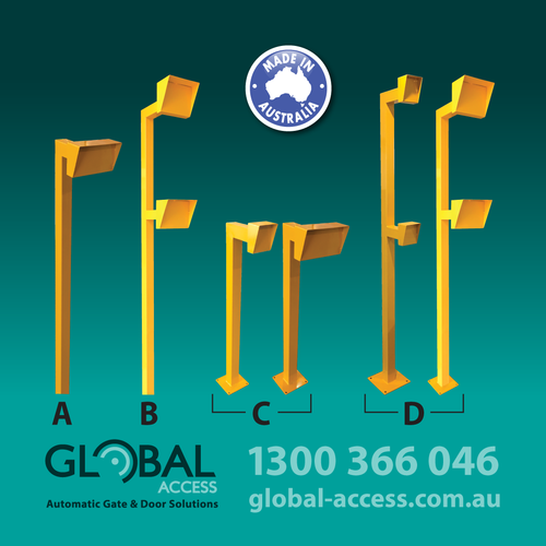 Access Control Keypad Stands – Single + Dual Face, Bolt Down + Concrete In