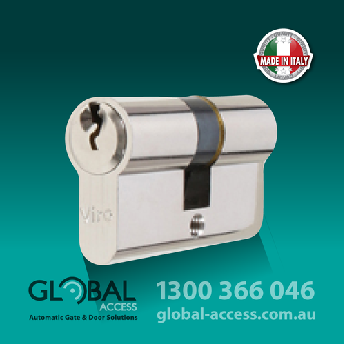 Chrome Double Lock Cylinder – 60mm