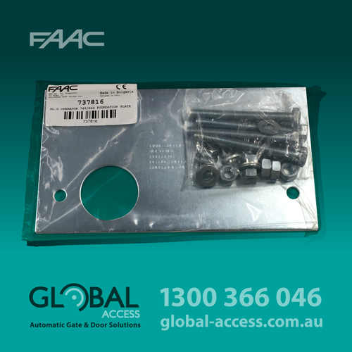 FAAC Foundation Plate, Suits 746 / 844 Operator