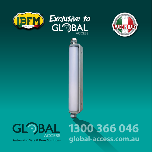 Nylon Roller With Bracket – White – 245mm L x 41mm Ø