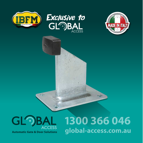 Gate Stop & Plate With Rubber Stop – 80mm H OR 120mm H