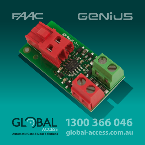 FAAC & GENIUS BUS Interface For Connecting Wireless Photo Beams